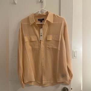 Pale pink button down